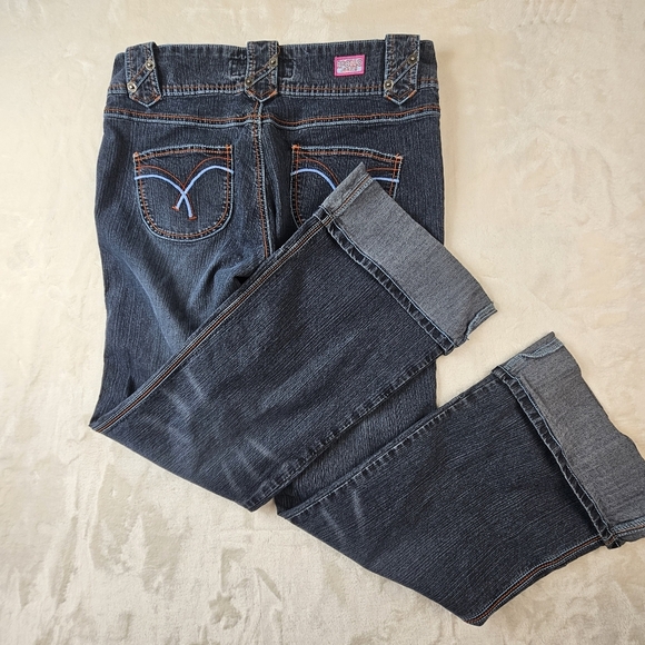 Apollo Jeans Denim Junior’s 13/14 Retro 70s Flare Color Stitch - Picture 14 of 15